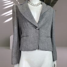 Load image into Gallery viewer, Vintage Blazers-90s Fashion-Molasani Tweed Blazer- Lucille Golden Vintage