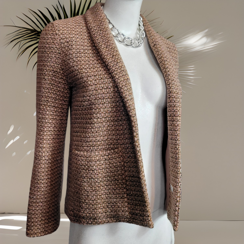 70s Vintage Tweed Jacket Charlotte Ford For Lord & Taylor Tweed Blazer