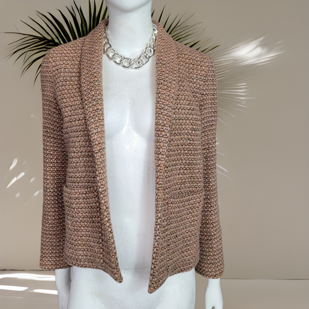 70s Vintage Tweed Jacket Charlotte Ford For Lord & Taylor Tweed Blazer