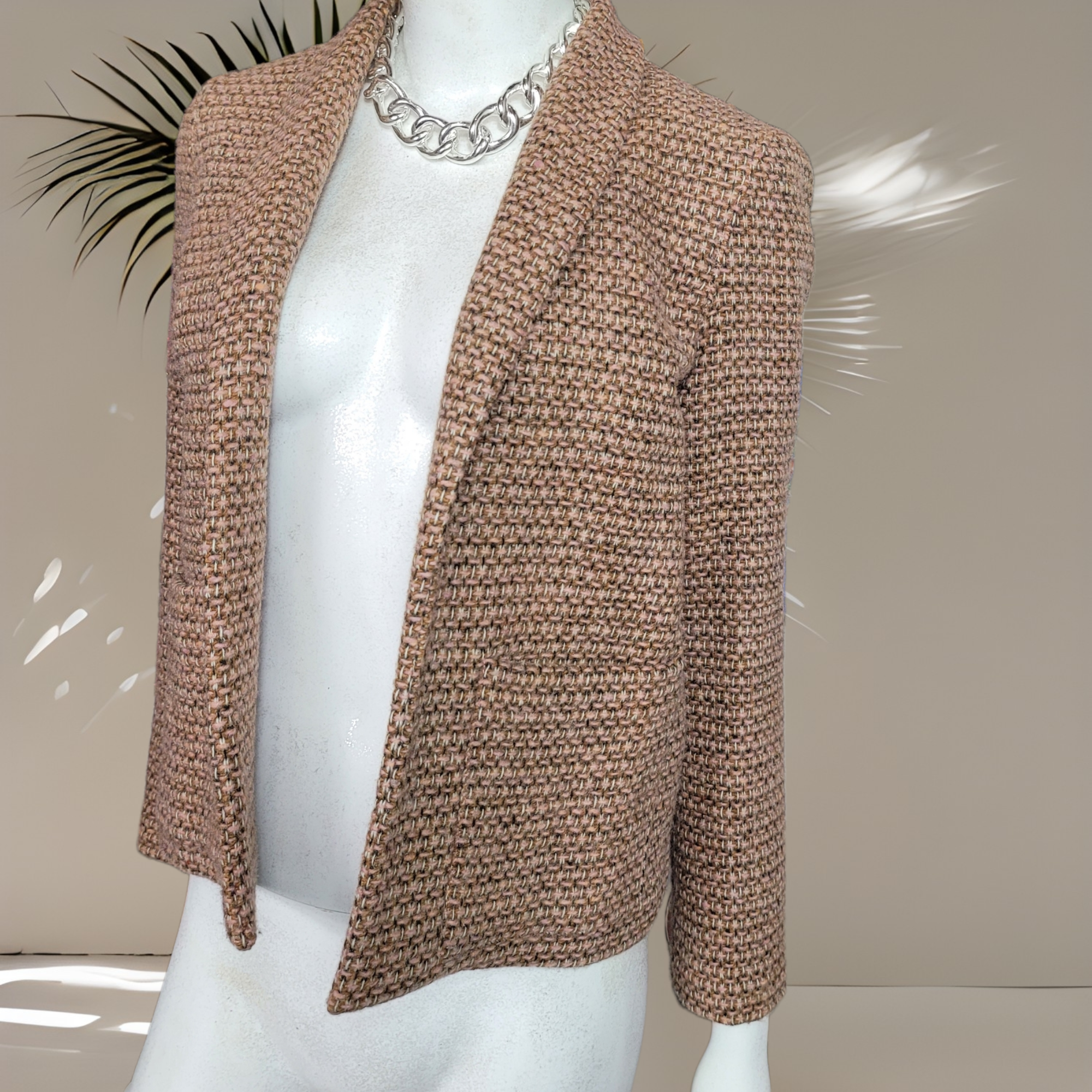 70s Vintage Tweed Jacket Charlotte Ford For Lord & Taylor Tweed Blazer