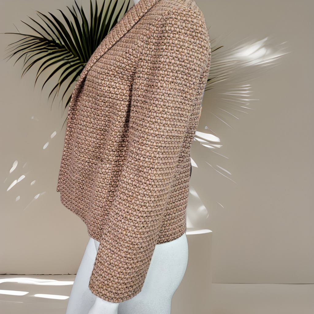 70s Vintage Tweed Jacket Charlotte Ford For Lord & Taylor Tweed Blazer