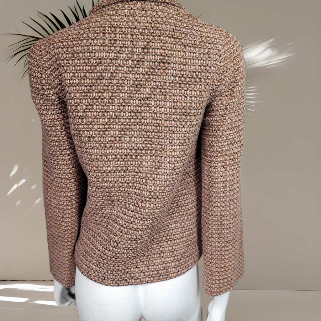 70s Vintage Tweed Jacket Charlotte Ford For Lord & Taylor Tweed Blazer
