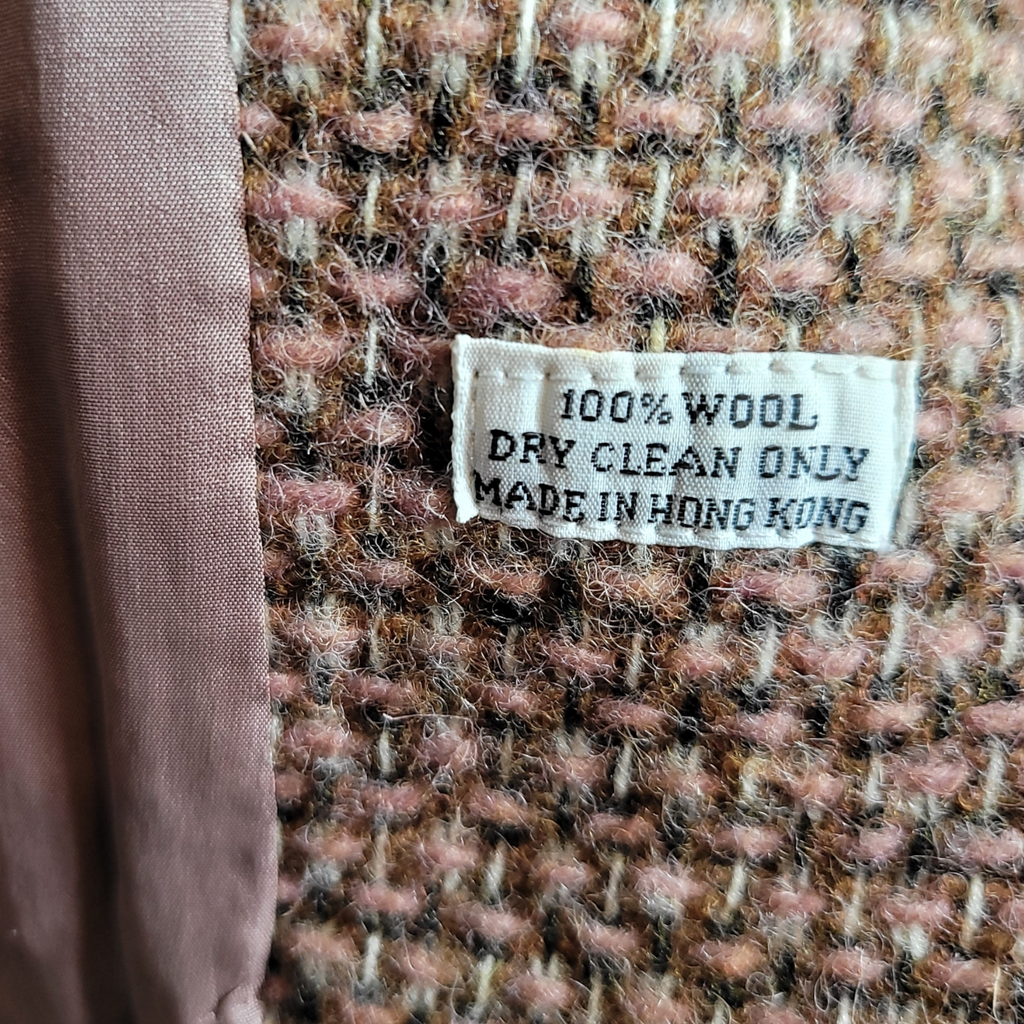 70s Vintage Tweed Jacket Charlotte Ford For Lord & Taylor Tweed Blazer