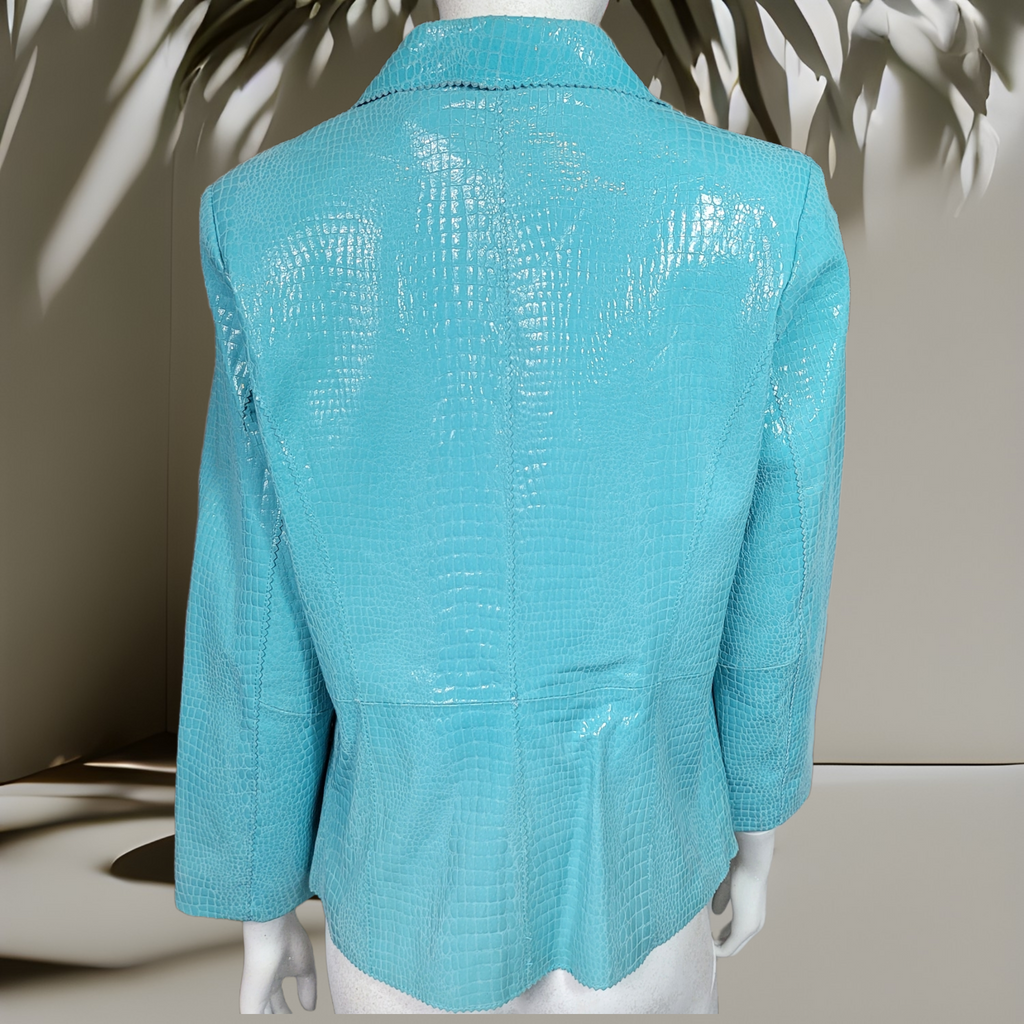 90s Vintage Leather Blazer Bradley Bayou
