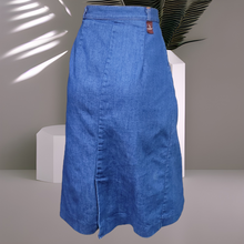 Load image into Gallery viewer, 70s Vintage Denim Skirt
