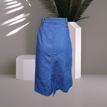 Load image into Gallery viewer, 70s Vintage Denim Skirt
