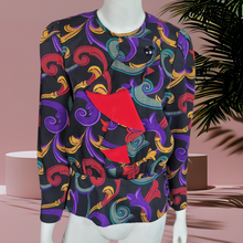 Load image into Gallery viewer, 80s Vintage Wool Shirts Richard Warren Printed Peplum Top Size 6
