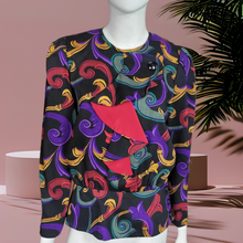 Load image into Gallery viewer, 80s Vintage Wool Shirts Richard Warren Printed Peplum Top Size 6
