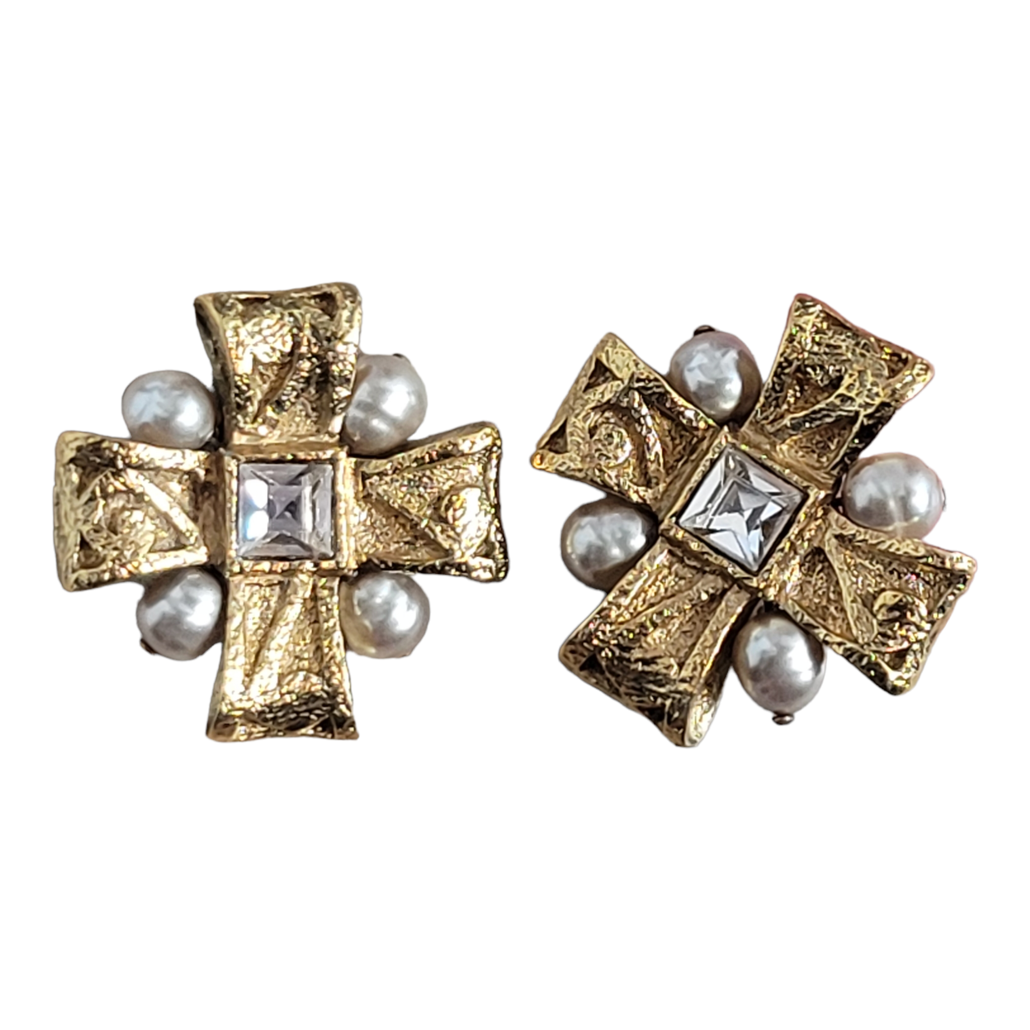 80s Vintage Clip-On Earrings Christian Lacroix