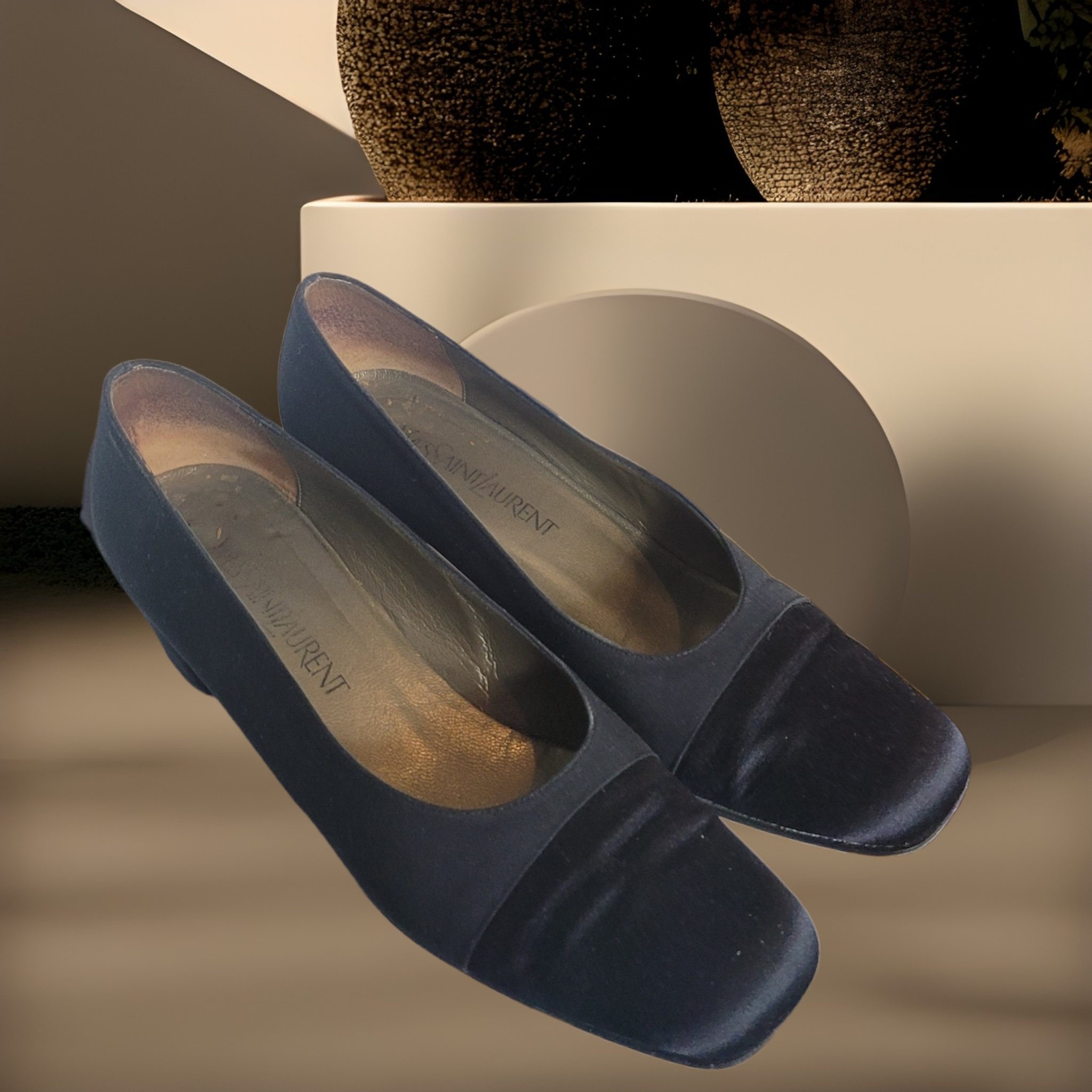 Vintage Shoes - Lucille Golden Vintage- Yves Saint Laurent