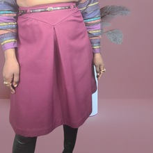 Load image into Gallery viewer, 70s Yolk Skirt, Highwaist A Line Skirt
