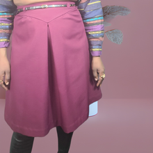 Load image into Gallery viewer, 70s Yolk Skirt, Highwaist A Line Skirt