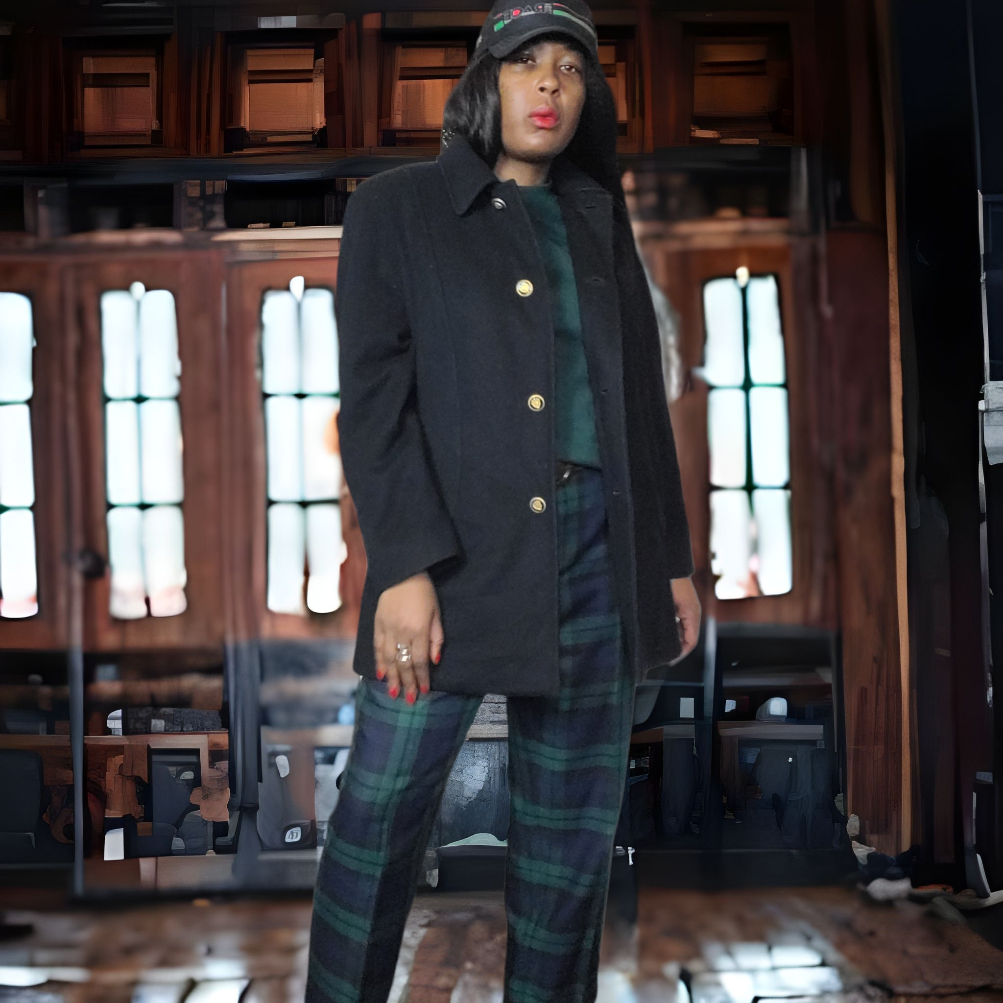 Shop Vintage Wool Coats- 90s Mackintosh Wool Peacoat - Lucille Golden Vintage