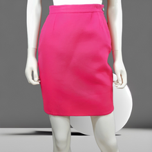 Load image into Gallery viewer, 90s Hot Pink Vintage Gianfranco Ferre Hot Pink Wool Pencil Skirt size S
