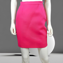 Load image into Gallery viewer, 90s Hot Pink Vintage Gianfranco Ferre Hot Pink Wool Pencil Skirt size S