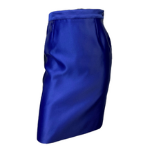 Load image into Gallery viewer, Yves Saint Laurent Variations Blue Pencil Skirt size 4/36
