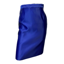Load image into Gallery viewer, Yves Saint Laurent Variations Blue Pencil Skirt size 4/36