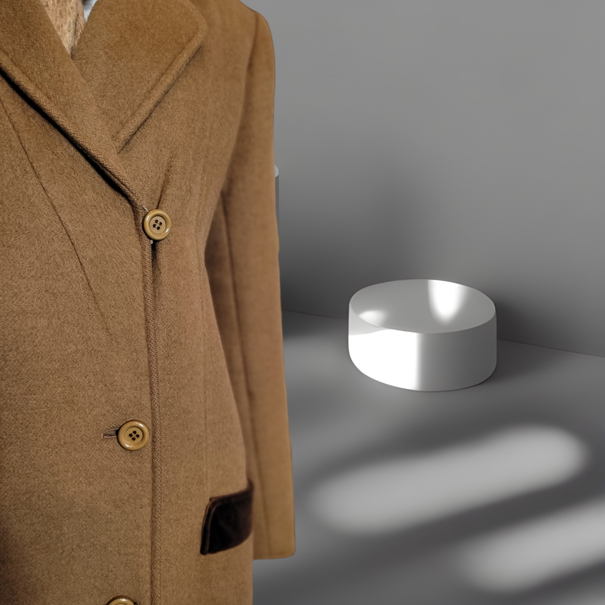 1960s Vintage Valentino Boutique Camel Hair Coat Size Large