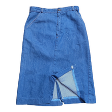 Load image into Gallery viewer, 70s Vintage Denim Skirt
