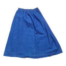 Load image into Gallery viewer, 70s Vintage G.O.B. Clothing Company Pleated Denim Skirt XL
