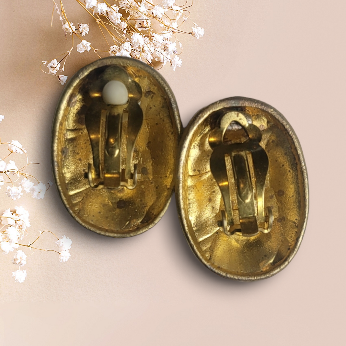 80s Vintage Leopard Clip-On Earrings