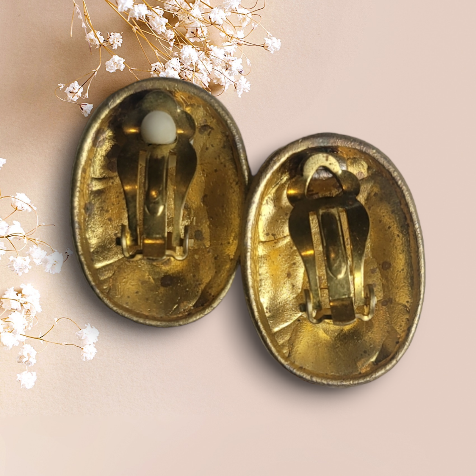 80s Vintage Leopard Clip-On Earrings