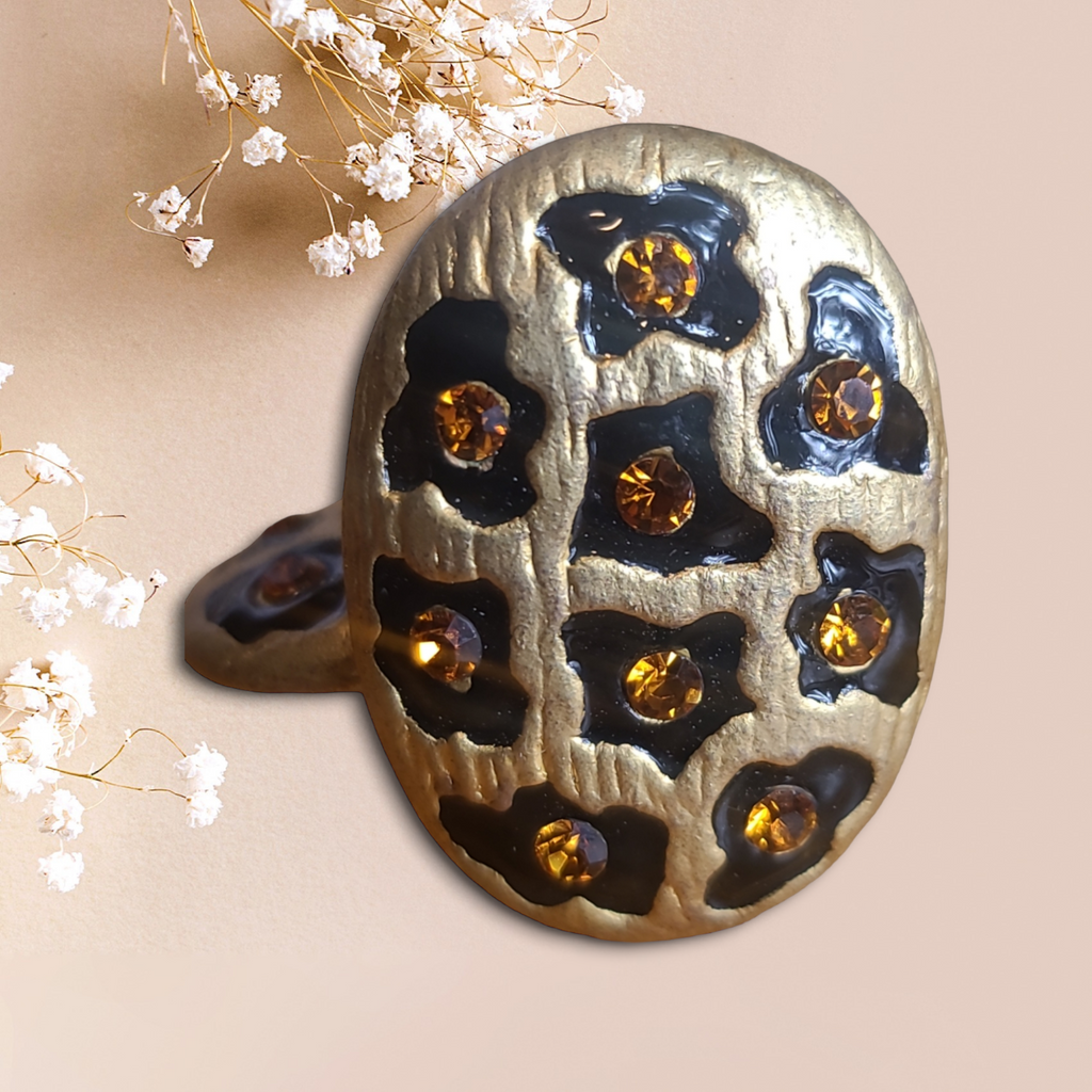 80s Vintage Leopard Clip-On Earrings