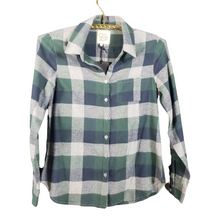 Load image into Gallery viewer, Chaser Green Plaid Flannel Shirt Size S
