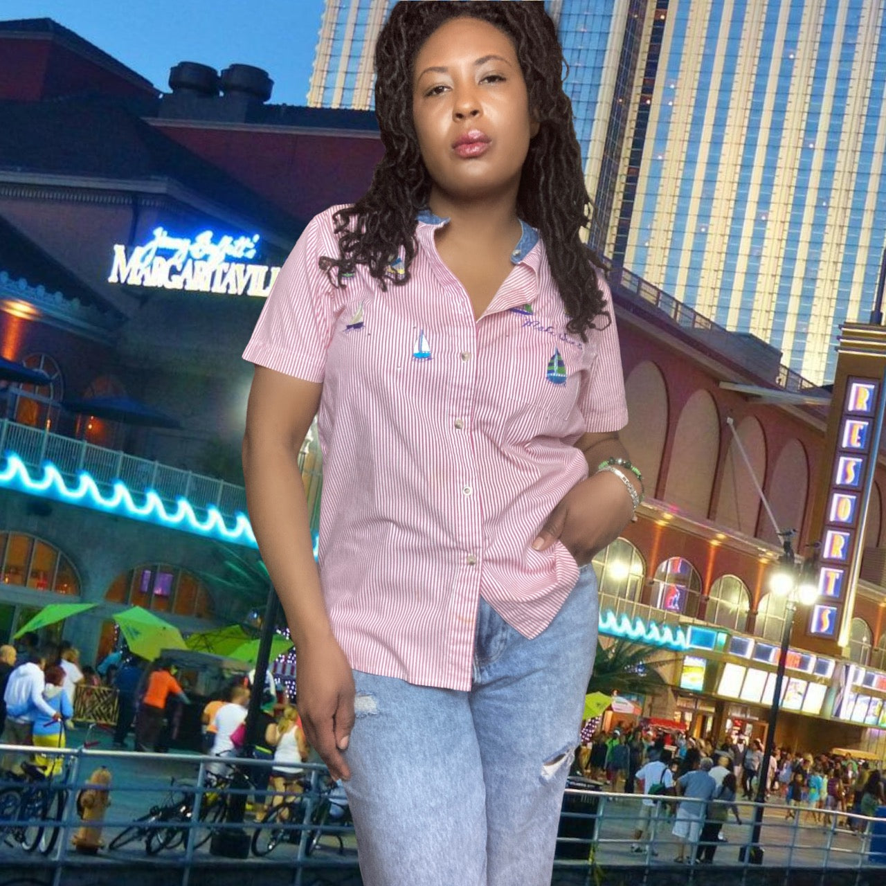 80s The Quaker Factory Shirt sz. M