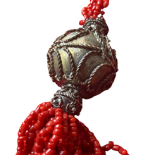 Load image into Gallery viewer, Faux Red Coral Seed Multi Strand Necklace
