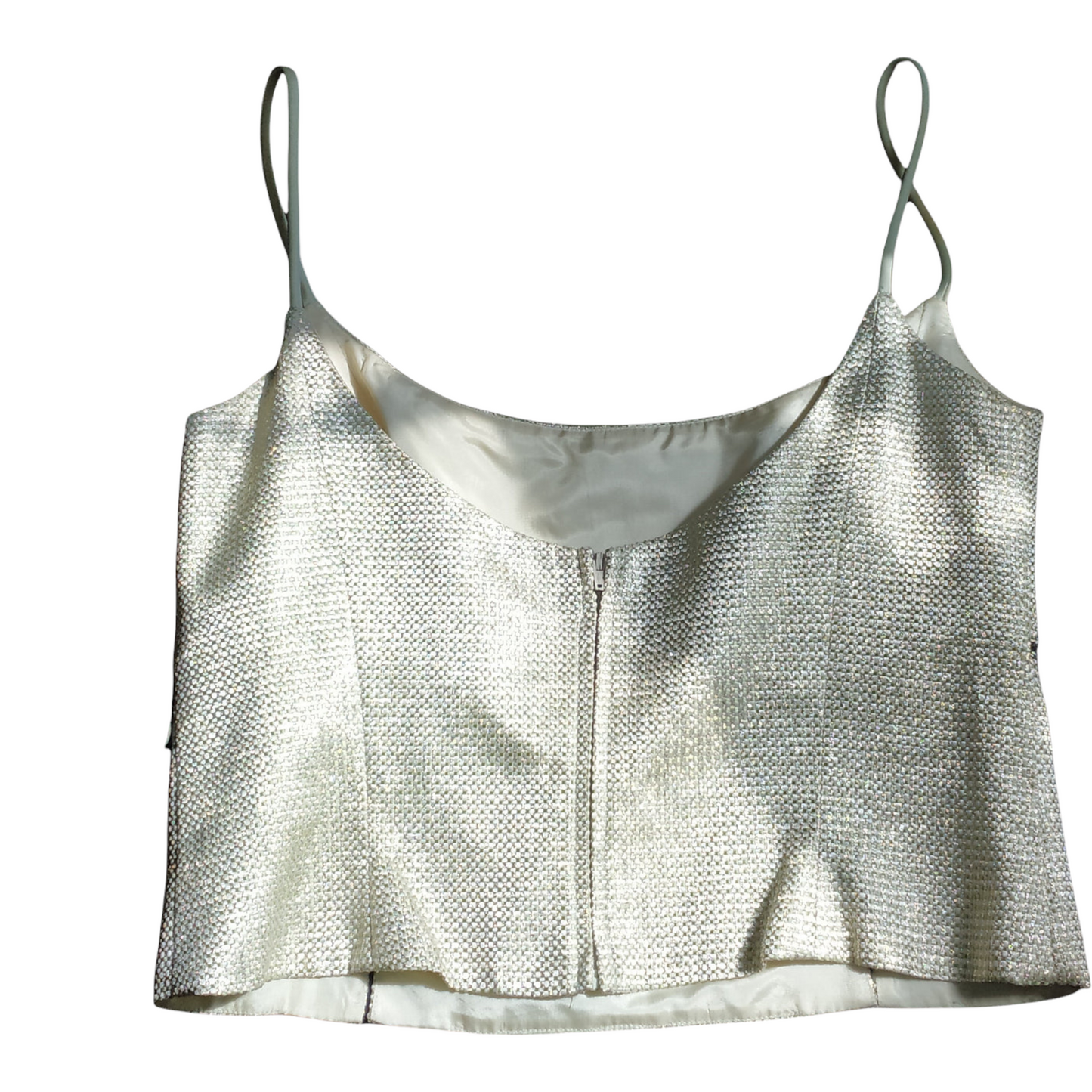 Michelangelo Metallic Bodice Top Size 18