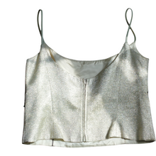 Load image into Gallery viewer, Michelangelo Metallic Bodice Top Size 18
