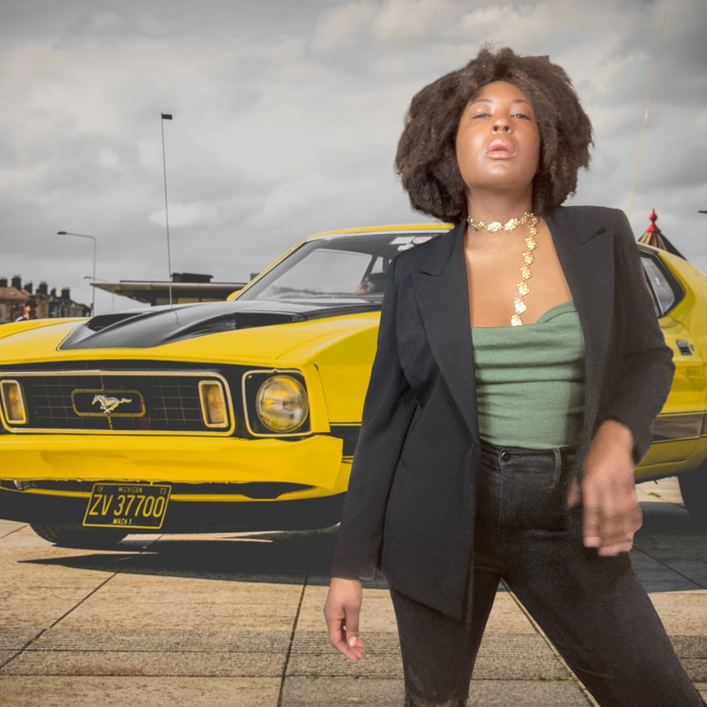 Vintage Bill Blass Cashmere Cowl Neck Camisole sz. M