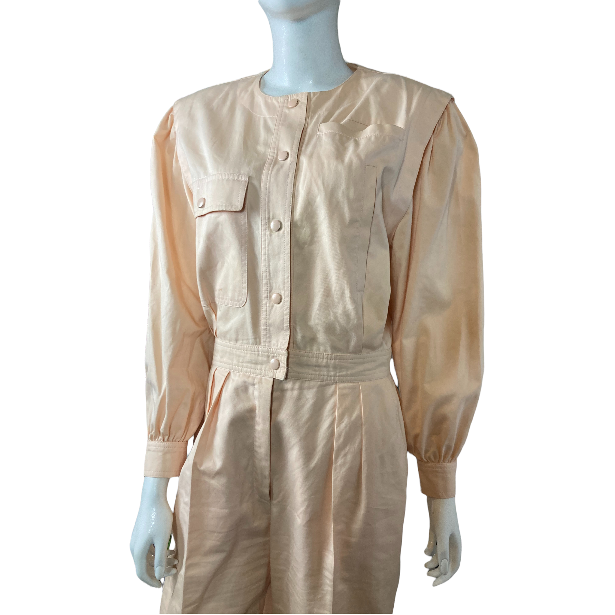 Vintage 80s Escada by SRB Pale Pink Jumpsuit