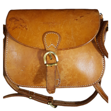 Load image into Gallery viewer, Courreges Paris Leather Crossbody Saddle Bag
