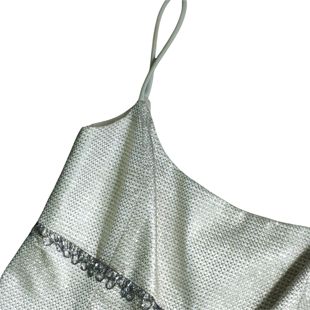 Michelangelo Metallic Bodice Top Size 18