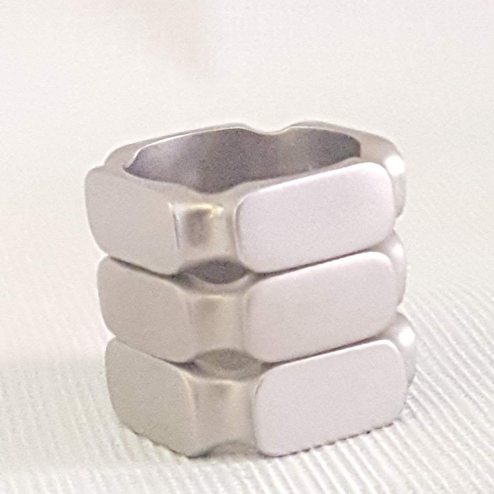 Silver Marc Jacob Engravable Unisex Band Ring