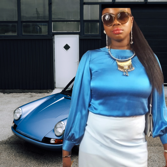 Pierre Cardin Bishop Sleeve Silk Blouse sz. M