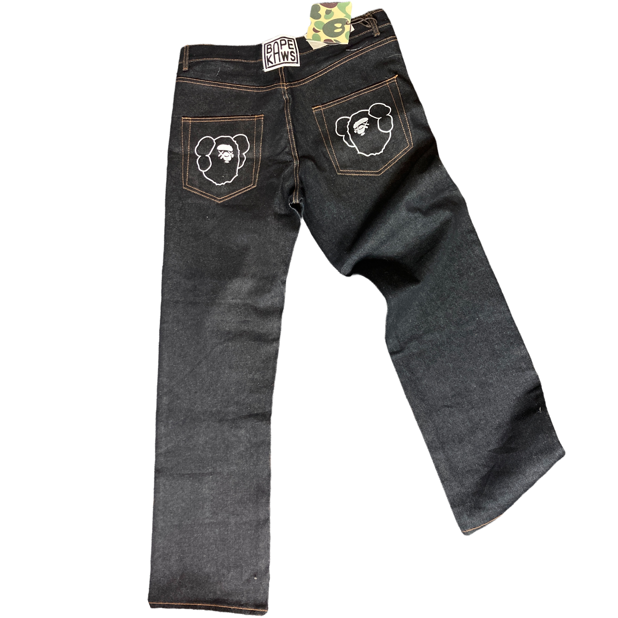 Bape ×Kaws 2005 Denim Jeans Size XL