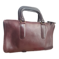 Vintage 1974 Coach Bonnie Cashin The Slim Satchel Leather Bag Eggplant
