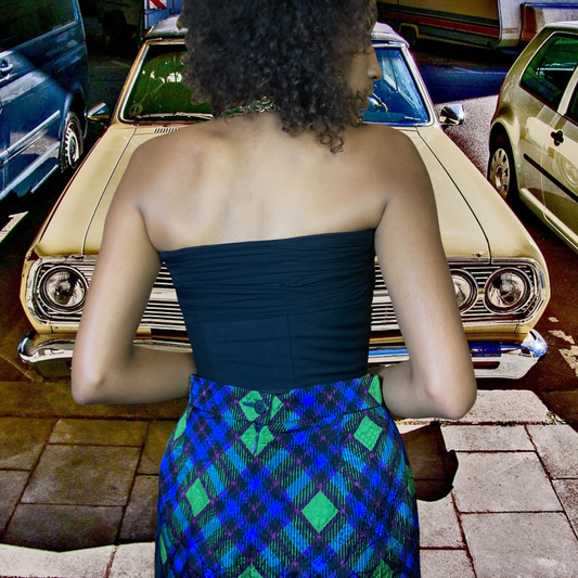 1990s Gianco Ferre Vintage Silk Bustier Size XS