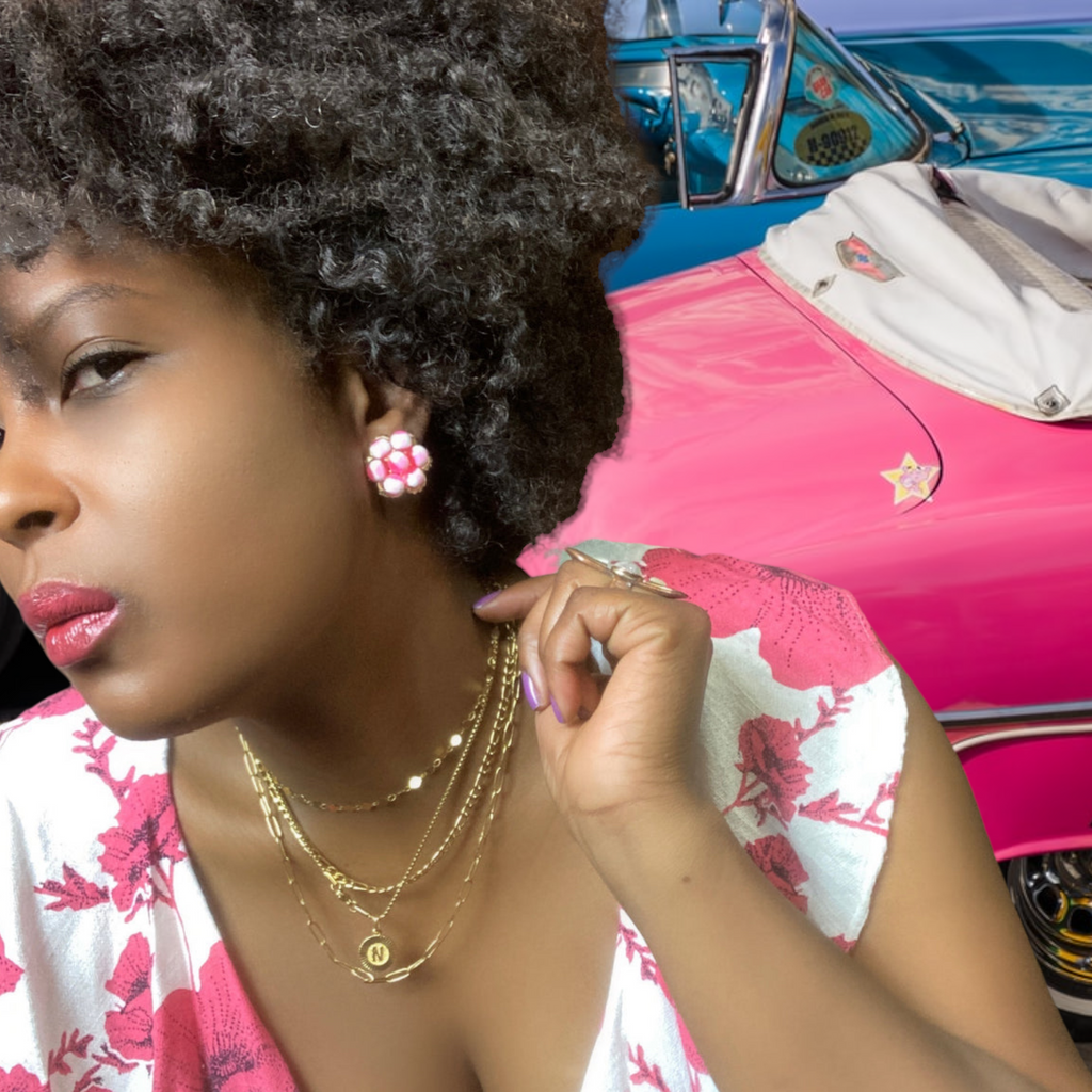 60s Clip - On Vintage Earrings