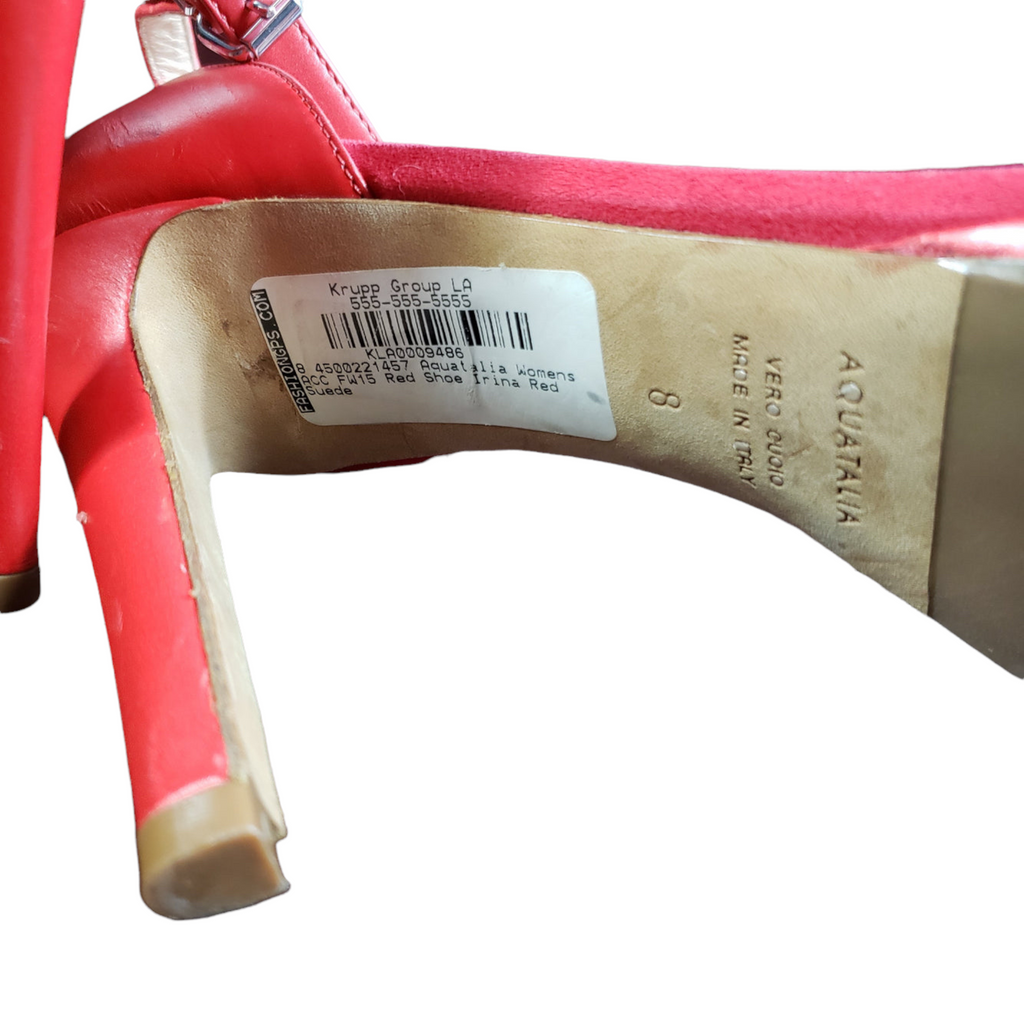 Aquatalia Red Irina Heels Size  8