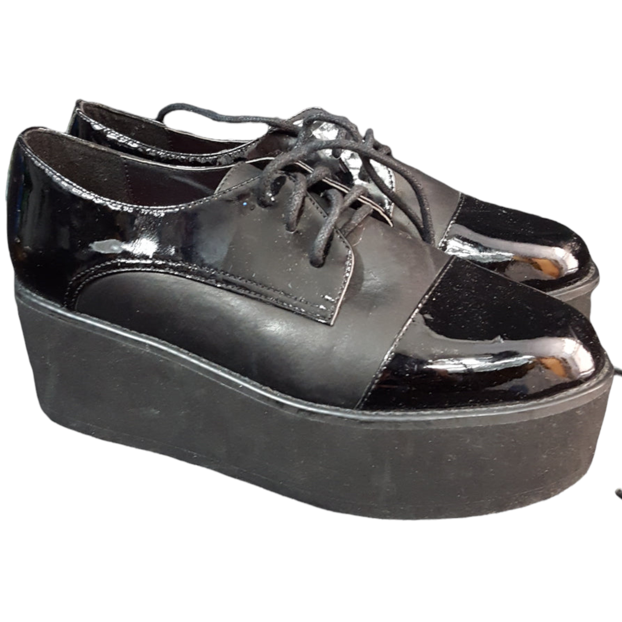 Steve Madden Patent Leather Flatforms Heels size 6