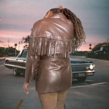 Load image into Gallery viewer, Vintage Leather Jackets Vakko Saks Fifth Avenue Leather Fringe Jacket sz. S
