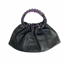 Load image into Gallery viewer, Taryn Nicole Leather Drawstring Gemstone Bag