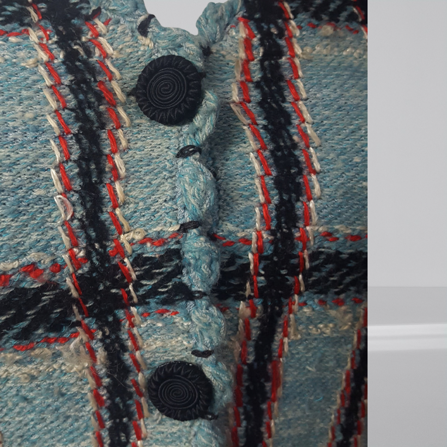 70s Vintage Plaid Blazer Adolfo Blazer Size M