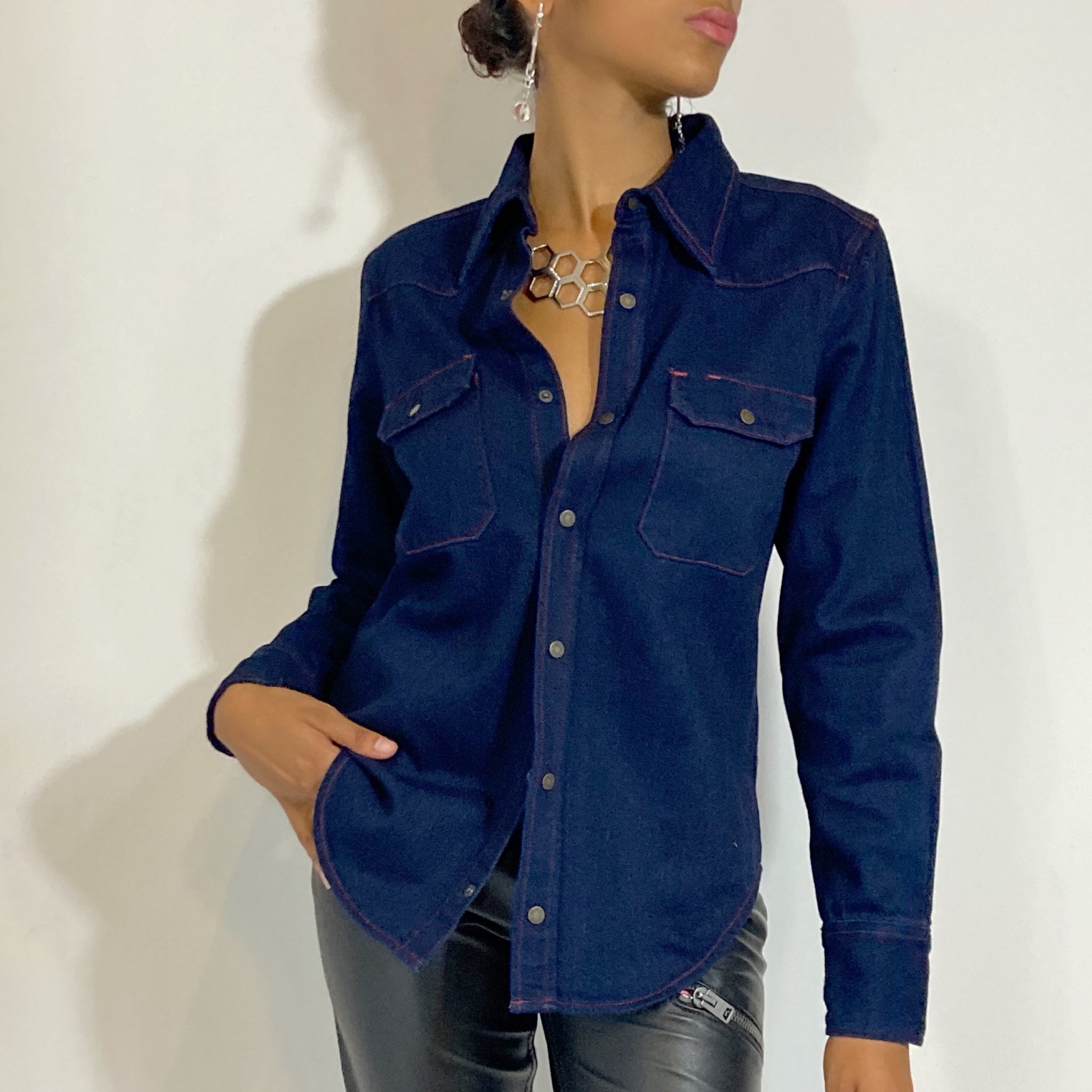 Calvin klein 205w39nyc denim shirt hotsell
