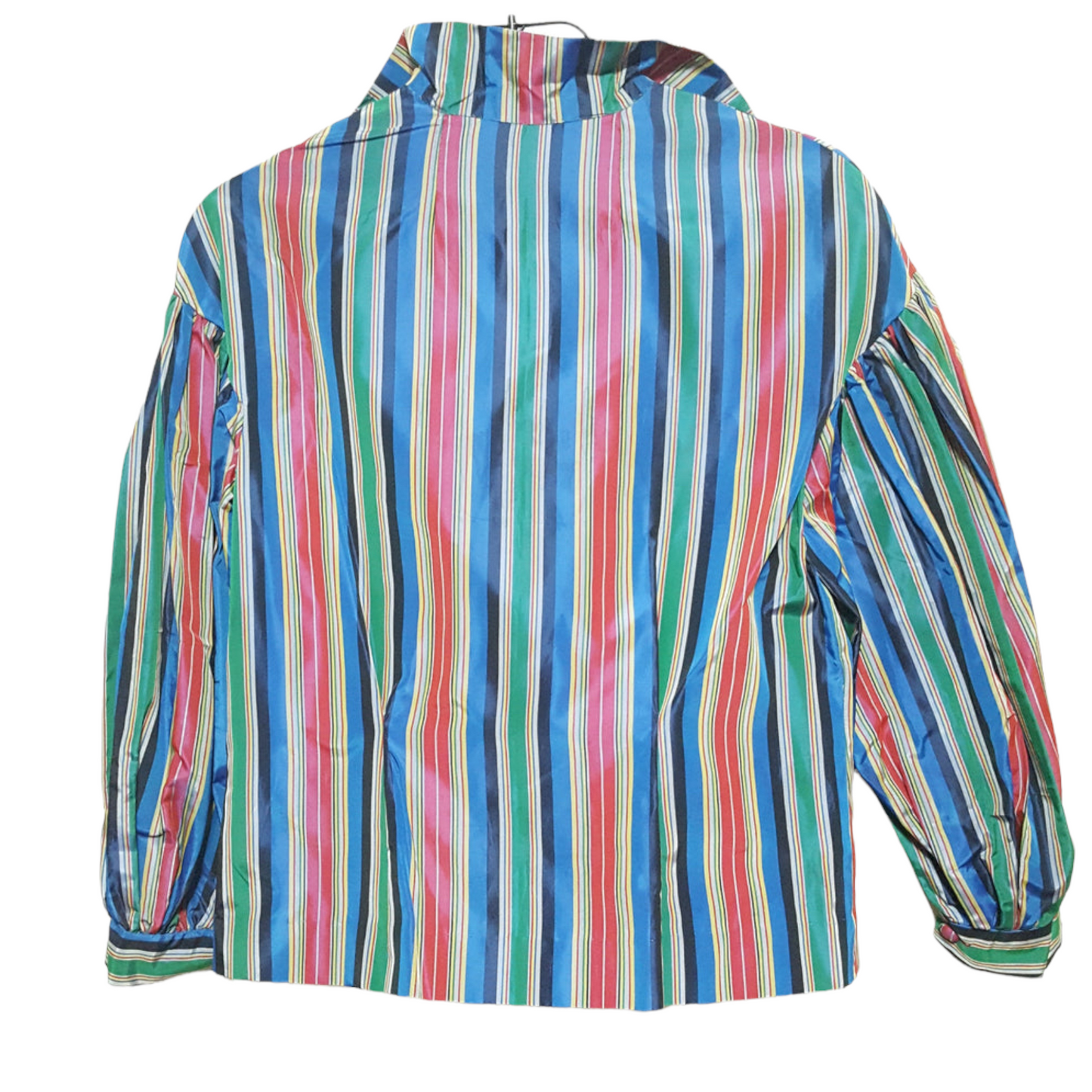 Vintage 50s Tafetta Striped Blouse sz. Small