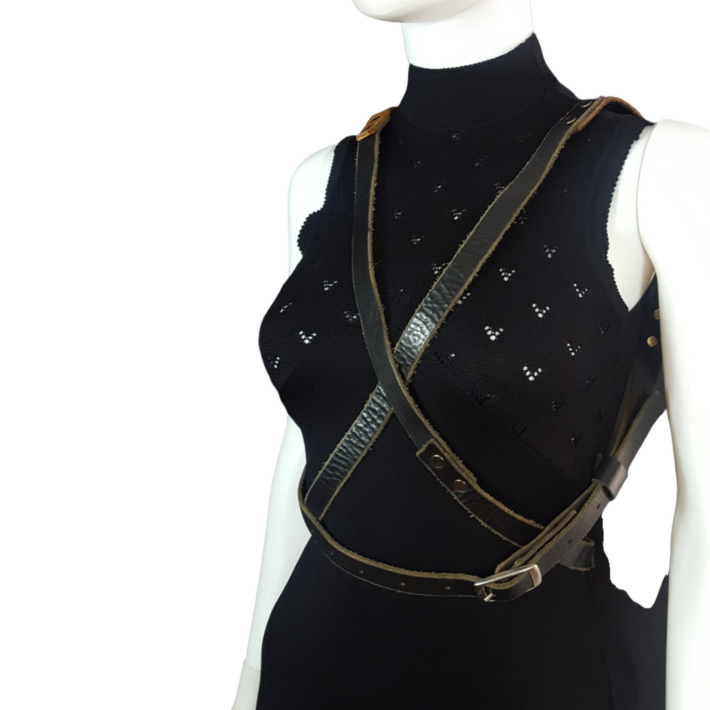 Leather Harness Belt